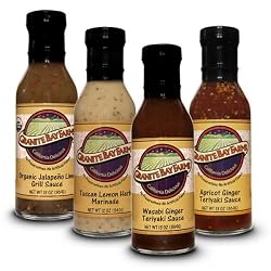 Granite Bay Farms Marinades and Sauces (select any 4 Bottle) Samplter, 4-Count, 13-Ounce Bottles