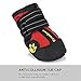 Uarter Waterproof Pet Boots for Large Dogs Labrador Husky Shoes 4 Pcs in Size 6 Red