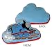 Thomas & Friends Racing Embroidered Decorator Pillow by Dan River Home Fashions for Kids Image