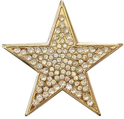 Rhinestone Star Belt Buckle