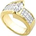 Jewelry : One of a Kind 2 1/3 ctw Marquise & Princess Diamond Engagement Ring (GH/VS-SI3)