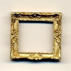 Dollhouse Miniature Set of 2 Ornate Victorian Frames