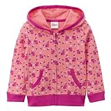 Infant Girls' Circo Zip-Front Hoodie - Coral Squirrel Print