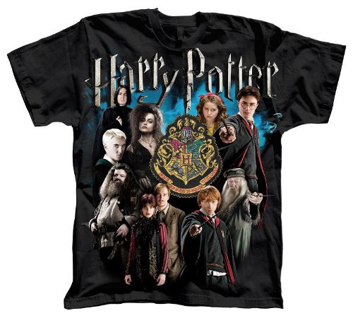 Harry Potter and the Half-Blood Prince Group Youth Black T-shirt Tee