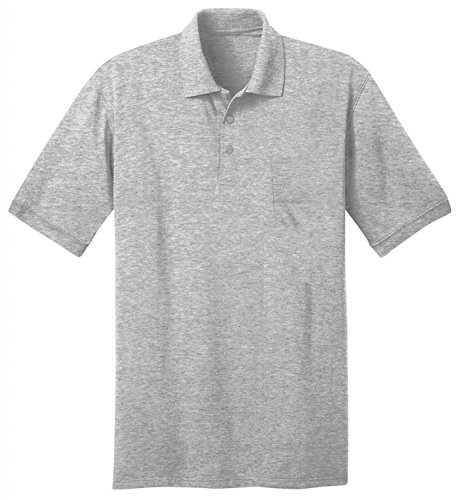 Port & Company Men's Comfortable Knit Pocket Polo Shirt