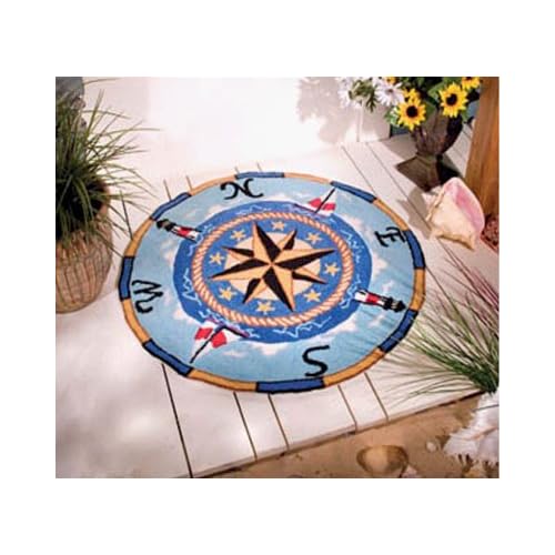 Nautical Compass Rug