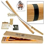 Ryumon Natural Shirasaya Sword Hand Forged Katana with Wood Box