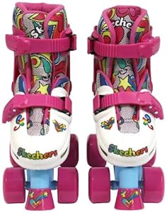 Skechers Adjustable Quad Roller Skate (Multi-color, Size 1-4)