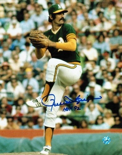 Rollie Fingers Oakland Athletics Autographed/Hand Signed 8x10 Photo Inscribed ''HOF 92''