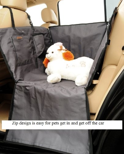 Pet Car Seat Safety Waterproof Hammock Carrier Cover Gray Color