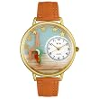 Whimsical Watches Women's G0810014 Gymnastics Brown Leather Watch