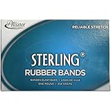 Alliance Sterling Rubber Band Size #18 (3 x 1/16 Inches) - 1 Pound Box (Approximately 1900 Bands per Pound) (24185)