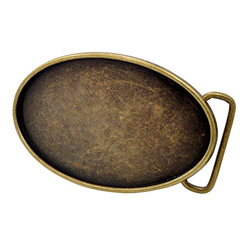 Buckle Rectangle Custom Belt Oval Bronze