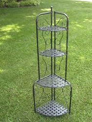 Indoor or Outdoor Iron Folding Bakers Shelf / Plant Rack
