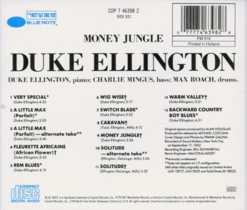 Cover image : Money Jungle