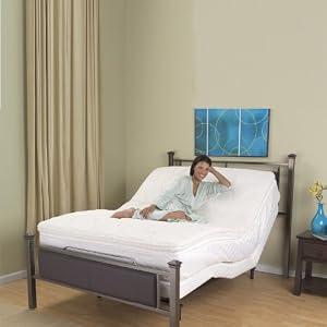 Lifestyles Silhouette Adjustable Bed with Wallhugger by Leggett and Platt, Twin XL