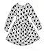 Jastore Little Kids Girls' Long Sleeve Cat Dotted Princess Dress Skirt Party