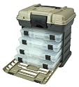 Plano Molding 1364 Stow N Go Tool Box with 4 23650 Series StowAways, Graphite Gray and Sandstone