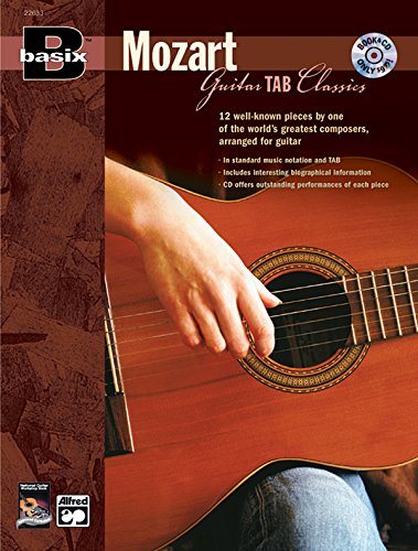 basix guitar tab classics mozart book  cd basix r