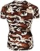 JustOneStyle New 063 Skin Tight Compression Base Layer Camo T Shirt Short Sleeve Mens
