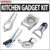 The ultimate Leifheit stainless steel kitchen gadget kit With Can Opener, Jar Opener,... by Leifheit