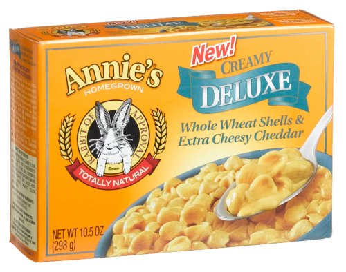 Annie's Homegrown Deluxe Whole Wheat Shells & Extra Cheesy Cheddar, 9.5-Ounce Boxes... by Shells & White Cheddar