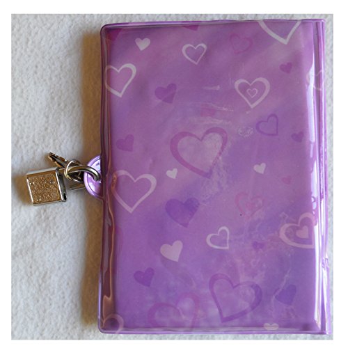 Teen Locking Dear Diary, 4 X 6 PVC Personal Journal with Lock and Key