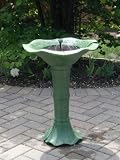 Japanese Garden Solar Birdbath Fountain