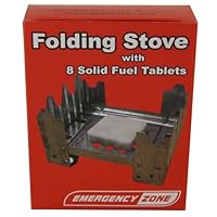 Folding Camping Stove (with 8 Fuel Tablets), Emergency Stove, Emergency Heat