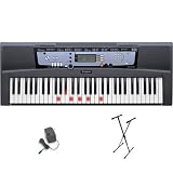 Yamaha EZ-200 61 Full-Sized Touch Keyboard w/ AC Adapter and Stand
