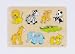 Spielwaren : Goki 57874 - Steckpuzzle Zootiere