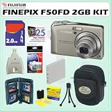 Fuji Finepix F50fd 12MP Digital Camera + 2GB Deluxe Accessory Kit