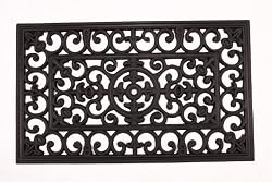 Kempf Rubber Scroll Doormat Rectangular