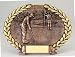 Male / Female Golf Oval Plate Award Trophy
