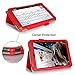 Hisense Sero 8 Case Cover, FYY Premium Soft Folio Leather Case for Hisense Sero 8 Red