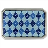Argyle Pattern Belt Buckle