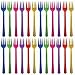 Jewel Tone Cocktail Forks, 24ct