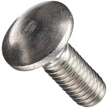 Stainless Steel 18-8 Carriage Bolt, Oval Head