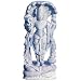 Lord Vishnu Hindu Religious Sculpture Stone Carving 2.5 x 1.75 x 5.25 inches