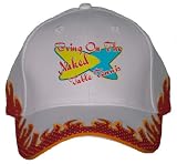 Bring On The Naked Table Tennis Orange Flame Hat / Baseball Cap