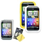 Cbus Wireless Two Silicone Skins / Cases / Covers (Yellow, White), LCD Scre ....