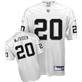 Darren McFadden #20 White Oakland Raiders Reebok NFL Premier All Stitched Replica Jersey - LARGE