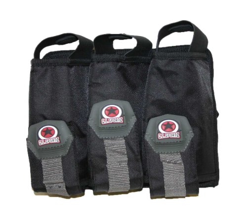 G.I. Sportz Paintball Basic 3 Pod Pack w/ belt Harness - Black