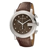 Gucci Men`s YA101344 G Chrono Guccissima Strap 11 Diamond Dial Watch