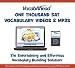 VocabAhead One Thousand SAT Vocabulary Videos & MP3s - The Entertaining and Effortless Vocabulary Building Solution for SAT Level Words with Easy to Remember Vocabulary Videos & MP3s
