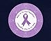 Purple Ribbon Stickers - We're In This Together (500 Stickers)