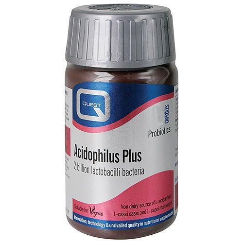 Quest Non Dairy Acidophilus Plus - Pack of 120 Vegetarian Capsules