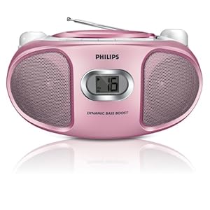 Philips AZ102C/05 Portable CD Player with AM/FM Radio - Pink Philips AZ102C/05 Portable CD Player with AM/FM Radio - Pink