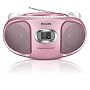 Philips AZ102C/05 Portable CD Player with AM/FM Radio - Pink
