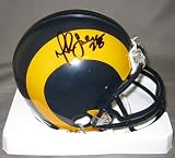 Marshall Faulk St Louis Rams NFL Hand Signed Mini Throwback Football Helmet